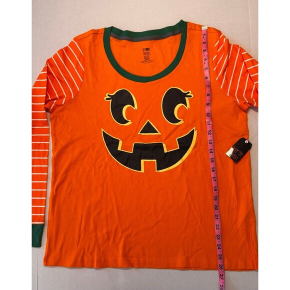 Jack-o’-lantern Halloween Long Sleeve Shirt Sz XXL (fits more like L) NWT (Bx 7) - Picture 5 of 8